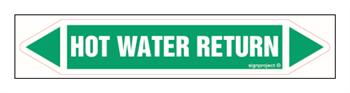 JF211 HOT WATER RETURN - sheet of 16 stickers