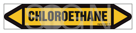 JF071 Chloroethane - sheet of 5 stickers