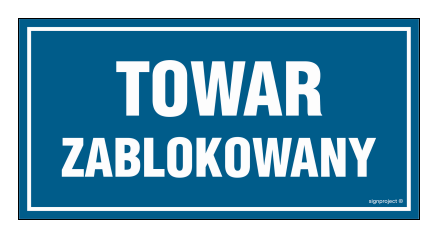 ND029 Towar zablokowany