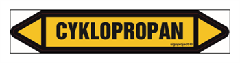 JF108 CYKLOPROPAN - arkusz 5 naklejek