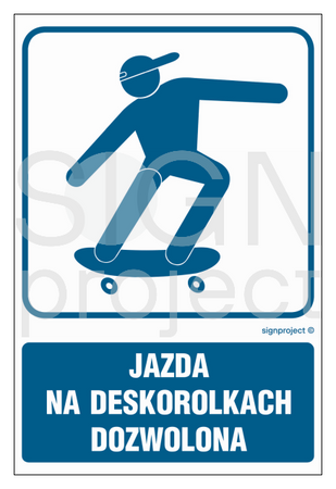 RB023 Skateboarding allowed