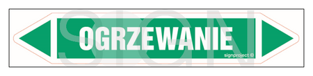 JF290 OGRZEWANIE - arkusz 5 naklejek