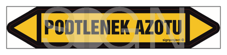JF332 PODTLENEK AZOTU - arkusz 5 naklejek