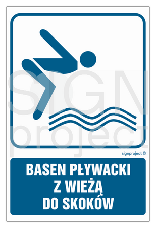 RD006 Basen pływacki z wieżą do skoków