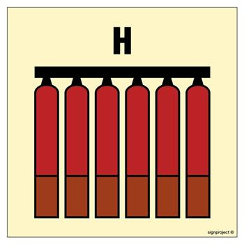 FE078 Fixed Halon equivalent fire extinguishing battery