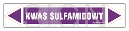 JF253 SULFAMID ACID - sheet of 5 stickers