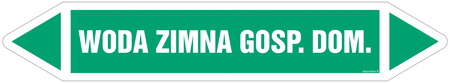JF509 WODA ZIMNA GOSP. DOM. - arkusz 5 naklejek