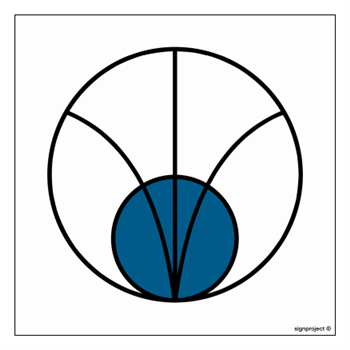KC001 Source of electromagnetic radiation - sheet of 12 stickers