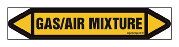 JF179 Gas / air mixture - sheet of 4 stickers