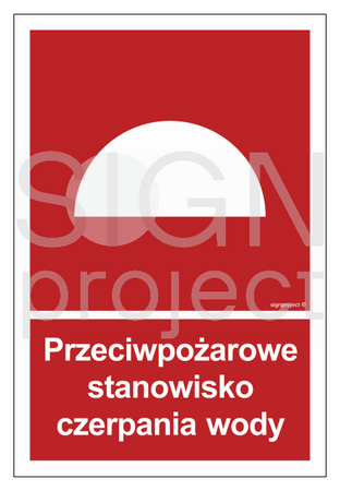 BB008 Przeciwpożarowe stanowisko czerpania wody - arkusz 9 naklejek