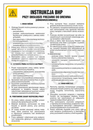 IAB13 Wood Router Health and Safety Manual