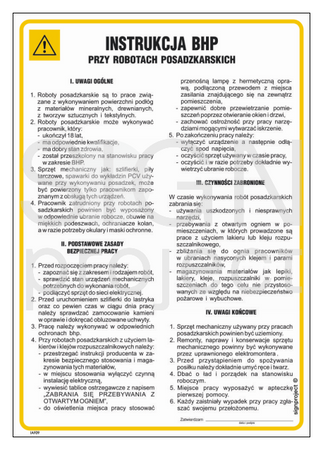 IAF09 Health and safety instructions for floor works