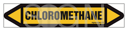 JF075 Chloromethane - sheet of 2 stickers