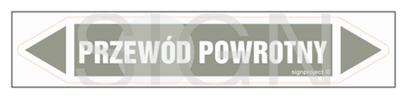 JF368 PRZEWÓD POWROTNY - arkusz 5 naklejek