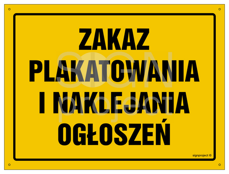 OA175 Prohibition of posters and adverts