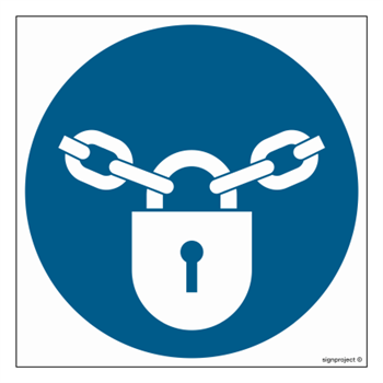 GJ028 Nakaz stosowania zamknięcia - arkusz 12 naklejek