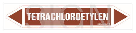JF447 TETRACHLOROETHYLENE - sheet of 2 stickers