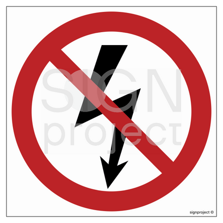 GB005 Do not turn on electrical devices