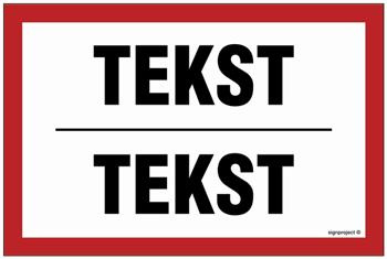 Znak na zamówienie Wzór B-014