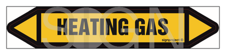 JF197 HEATING GAS - sheet of 5 stickers