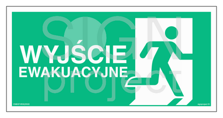 AC129 Wyjście ewakuacyjne w prawo