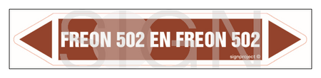 JF171 FREON 502 EN FREON 502 - arkusz 2 naklejek