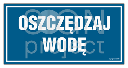 NC072 Oszczędzaj wodę