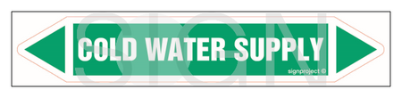 JF088 Cold water supply - arkusz 5 naklejek