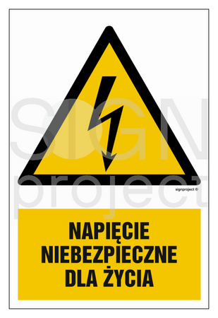 HA002 Dangerous voltage - sheet of 9 stickers