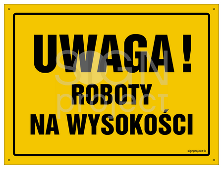 OA004 Uwaga! Roboty na wysokości