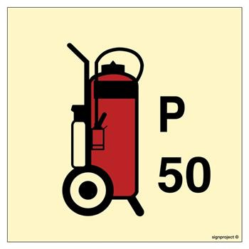 FA085 50 kg Wheeled Powder fire extinguisher