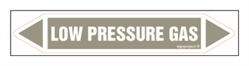 JF257 LOW PRESSURE GAS - sheet of 5 stickers
