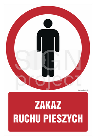 GC083 Zakaz ruchu pieszych