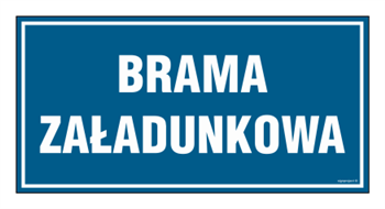 PA506 Brama załadunkowa - arkusz 6 naklejek