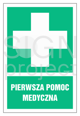 GI001 Pierwsza pomoc - arkusz 9 naklejek