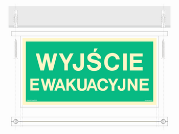 EM102 Nośnik znaku elastycznego (podstropowy)