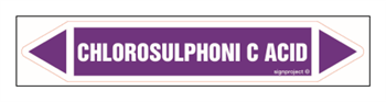 JF076 Chlorosulphoni C acid - sheet of 4 stickers