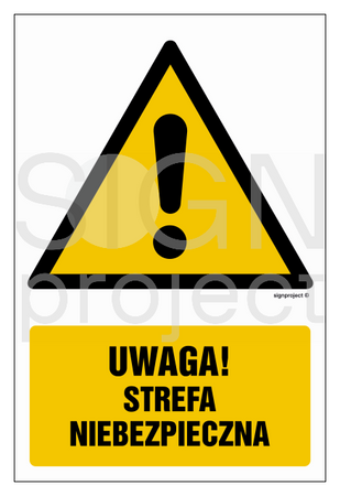 GF049 Uwaga strefa niebezpieczna