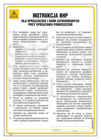 IAA13 Health and Safety Manual for cleaners and cleaners