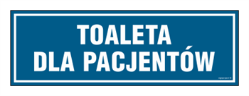 PA314 Toaleta dla pacjentów