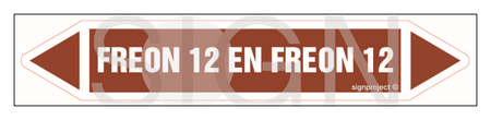 JF168 FREON 12 EN FREON 12 - sheet of 2 stickers