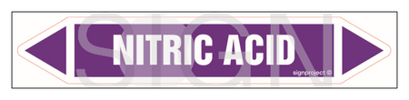 JF280 NITRIC ACID - sheet of 5 stickers