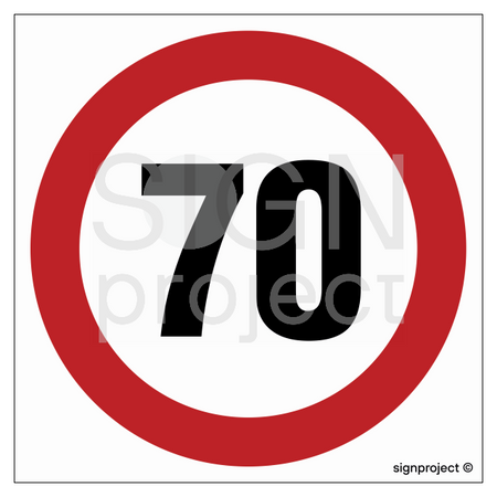 SA004 Speed limit 70