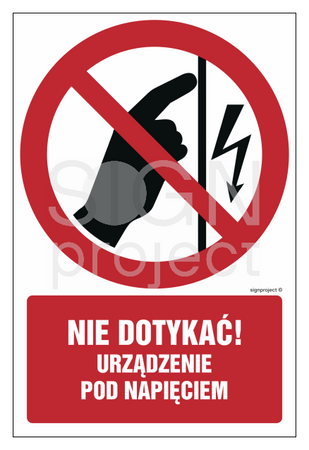 GC063 Do not touch energized equipment