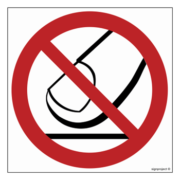 GB024 Do not touch - sheet of 12 stickers