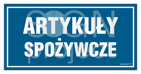 NC067 Artykuły spożywcze