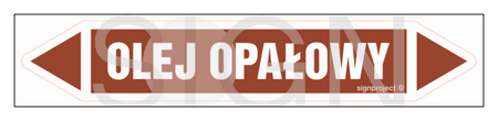 JF296 OLEJ OPAŁOWY - arkusz 5 naklejek