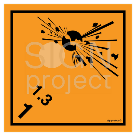 MB031 Explosive substances and articles. Class 1. Subclass 1.9