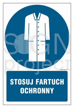 GL028 Stosuj fartuch ochronny