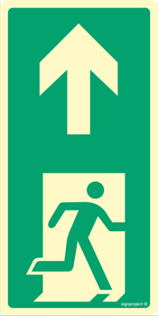 EB004 Direction to emergency exit - pack of 10